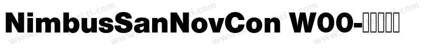 NimbusSanNovCon W00字体转换